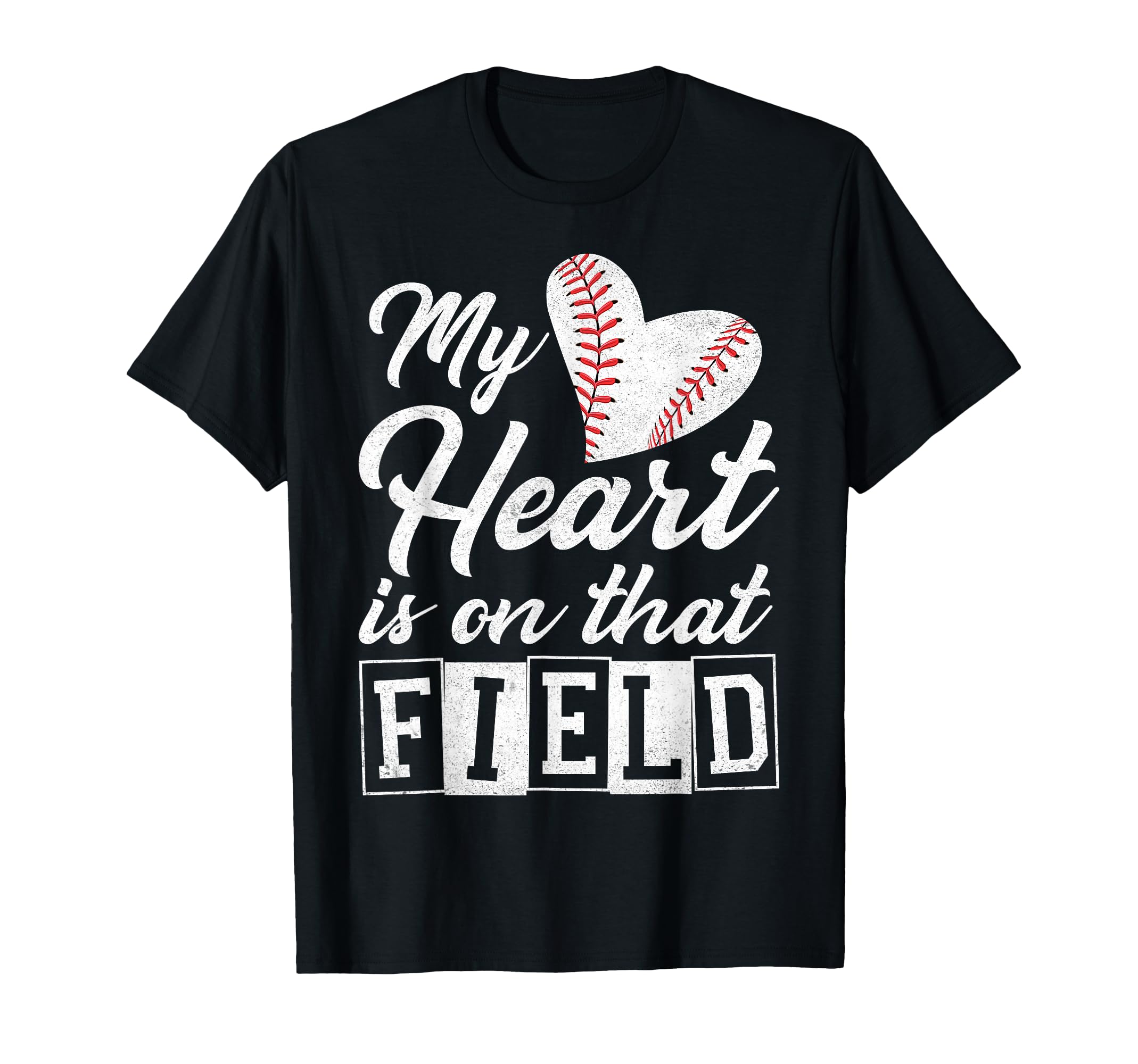 Funny My Heart Is That Field Baseball T-Shirt - Unique Graphic Men Women - T-Shirt, Sweatshirt, Hoodie