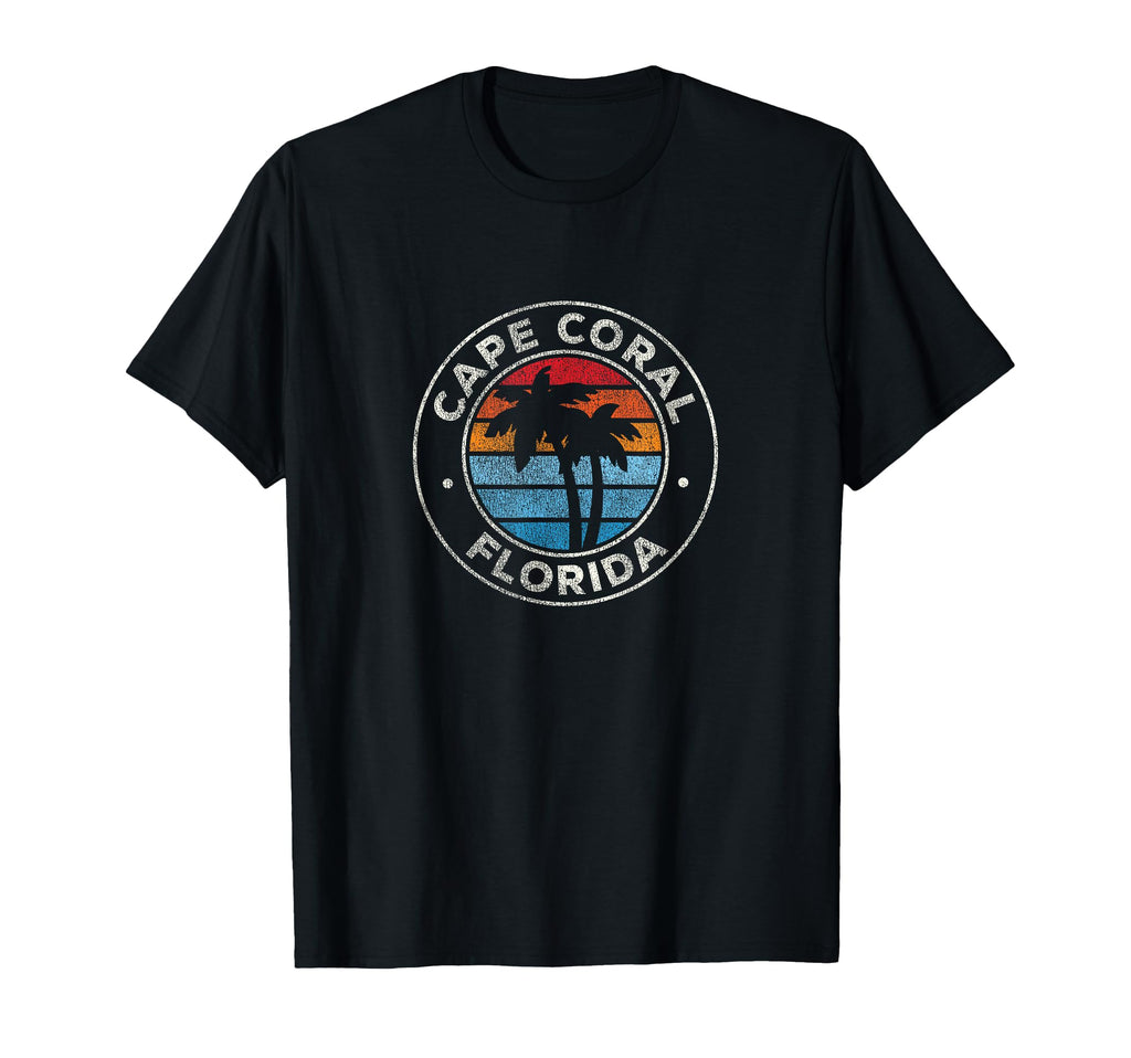 Cape Coral Florida Fl 70S T-Shirt - Custom Art Print for Adults - T-Shirt, Sweatshirt, Hoodie
