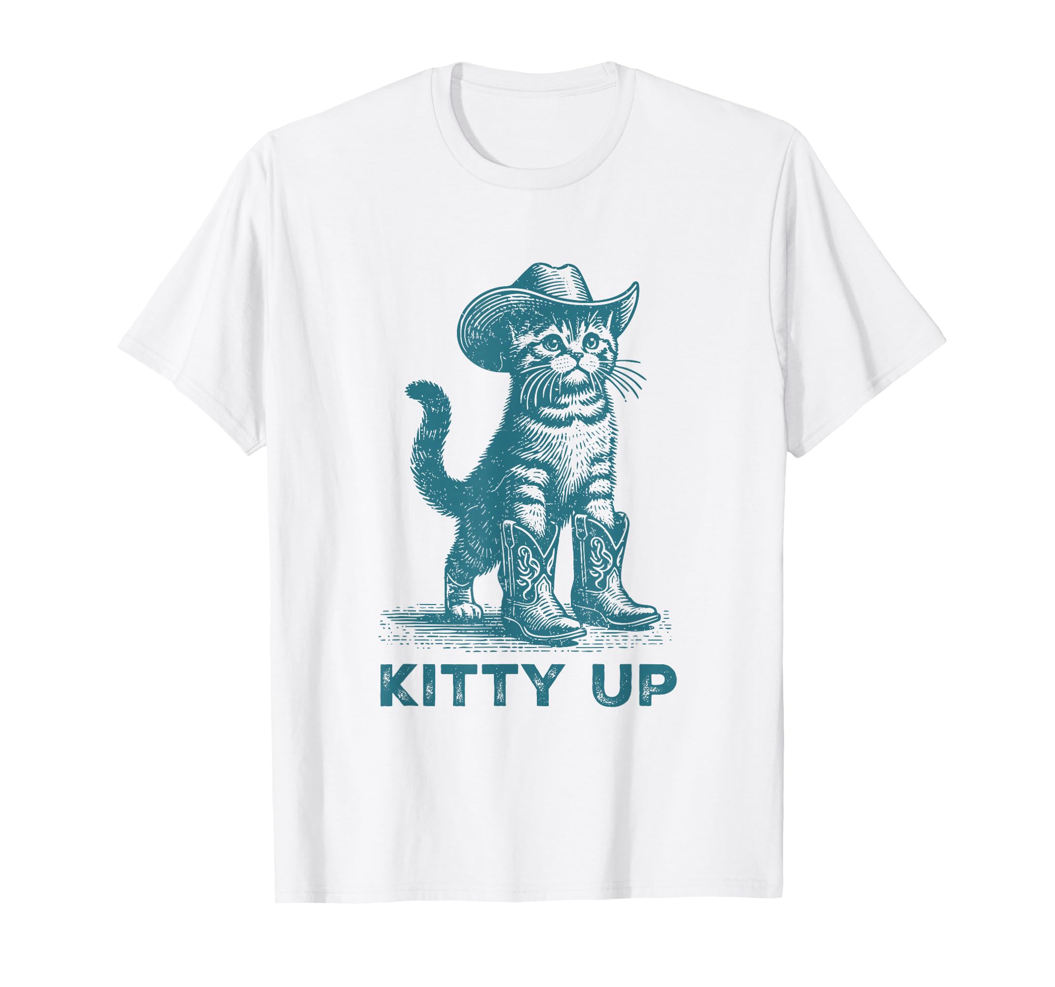 Kitty Up Country Music Cat Lover T-Shirt - Aesthetic Graphic Men Women - T-Shirt, Sweatshirt, Hoodie