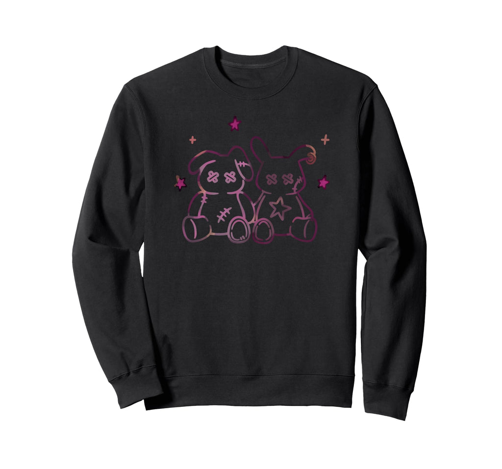 Harajuku Y2K Creepy Pastel Goth Sweatshirt - Minimalist Print for Adults - T-Shirt, Sweatshirt, Hoodie