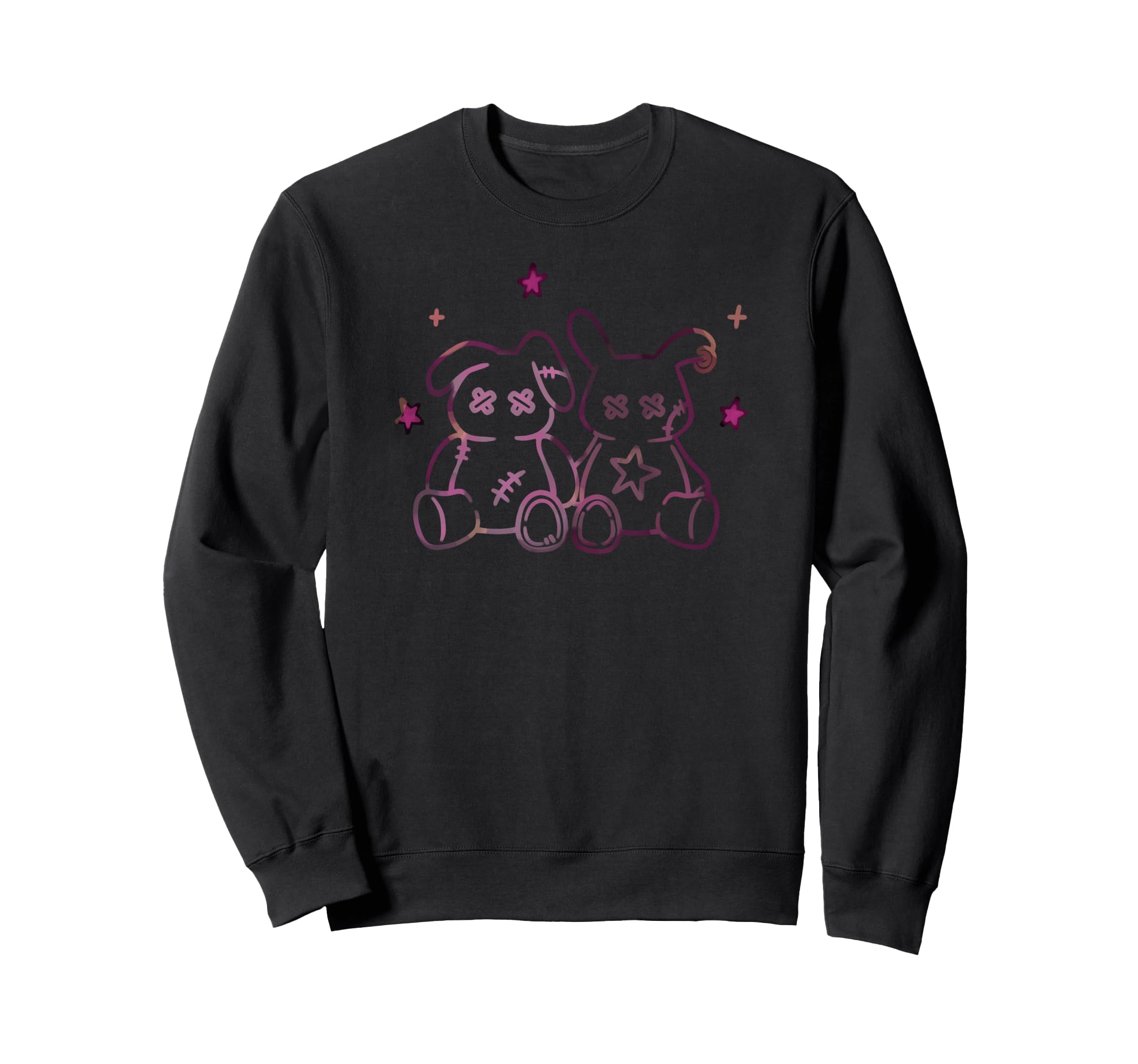 Harajuku Y2K Creepy Pastel Goth Sweatshirt - Minimalist Print for Adults - T-Shirt, Sweatshirt, Hoodie
