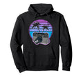 Photographer Vaporwave Camera Hoodie - Novelty Apparel for Adults - T-Shirt, Sweatshirt, Hoodie