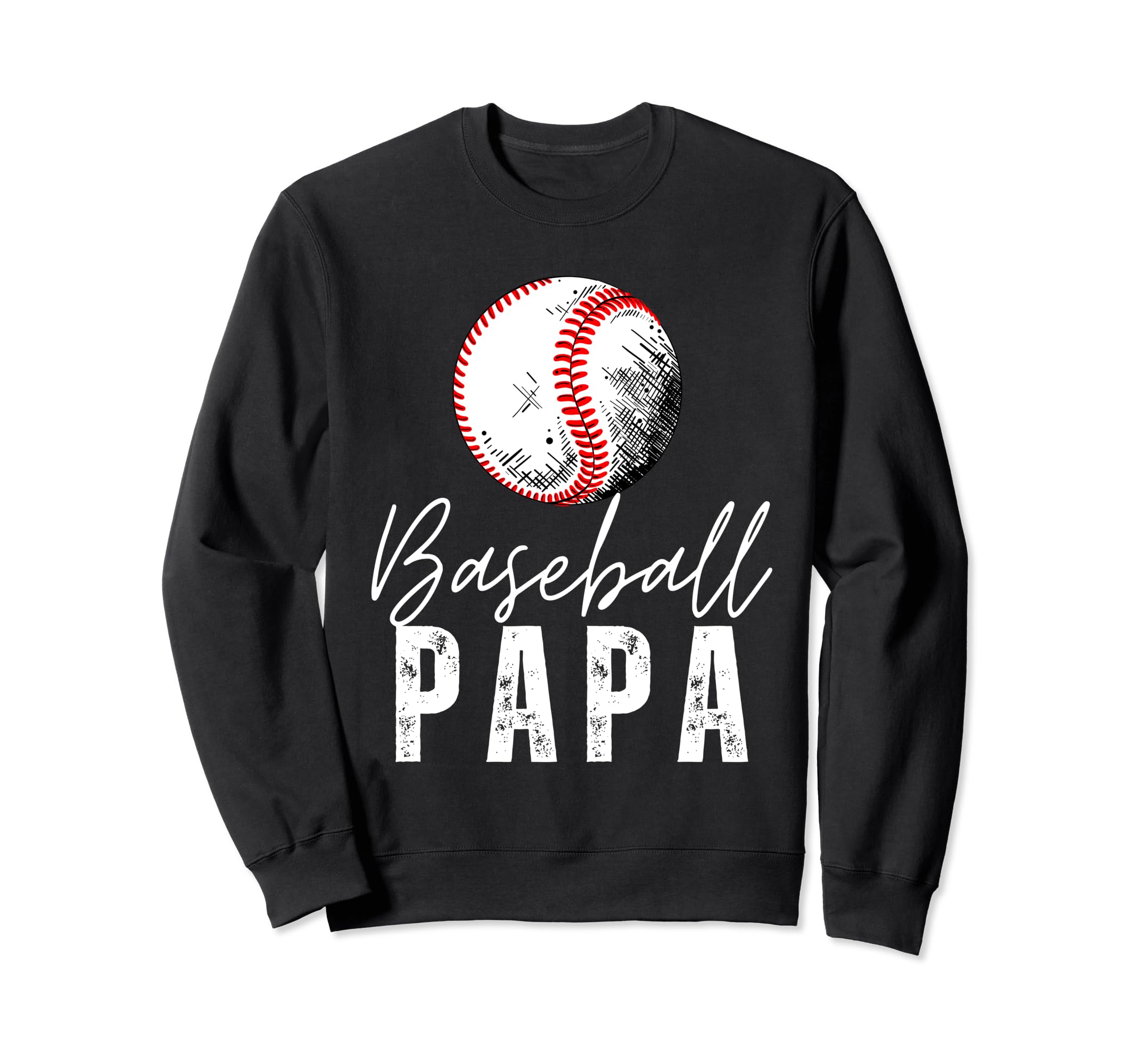 Baseball Papa Family Matching Funny Sweatshirt - Minimalist Print Unisex - T-Shirt, Sweatshirt, Hoodie