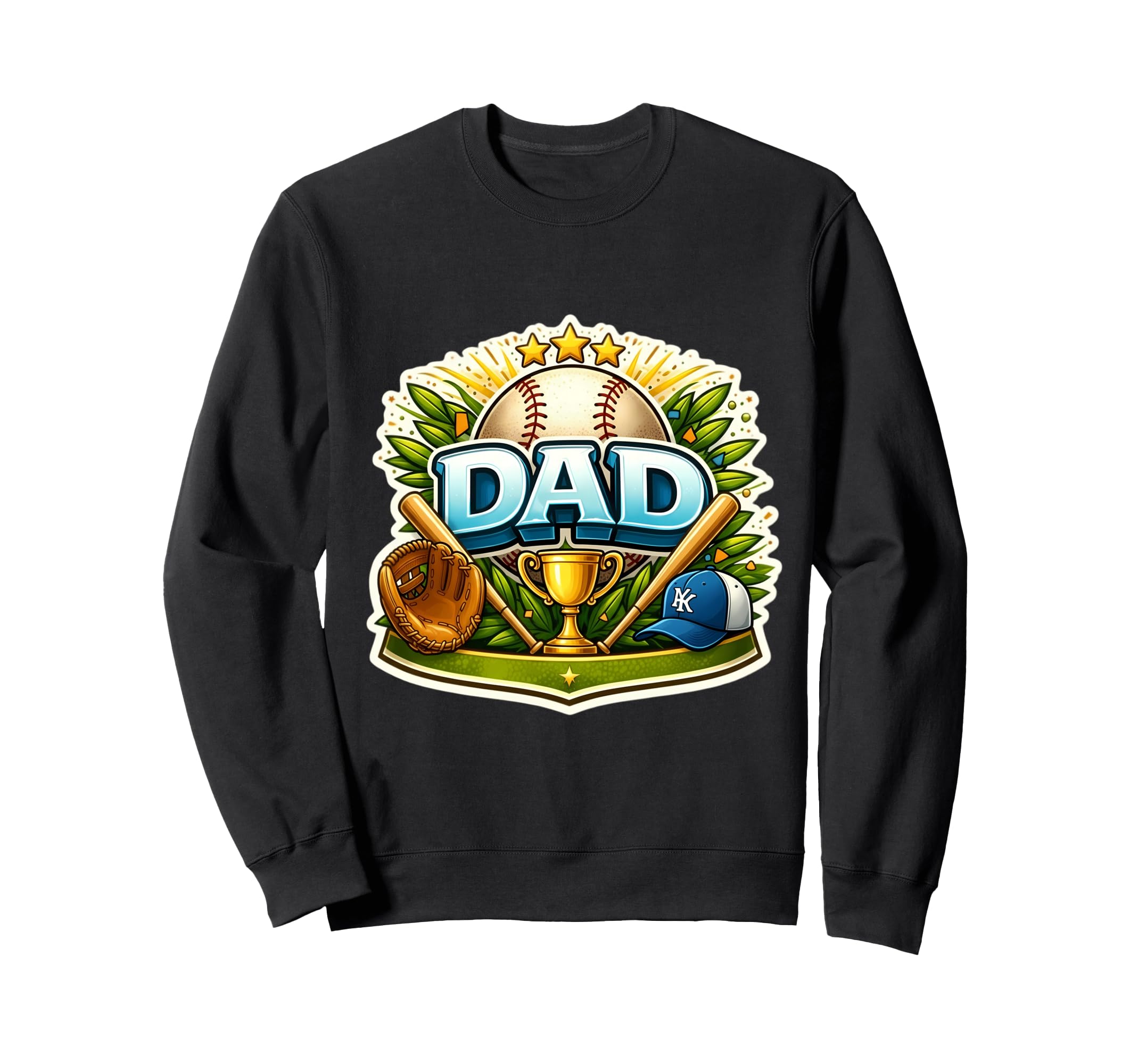 Baseball Dad Son Daughter Player Sweatshirt - Fun Novelty Design Men Women - T-Shirt, Sweatshirt, Hoodie
