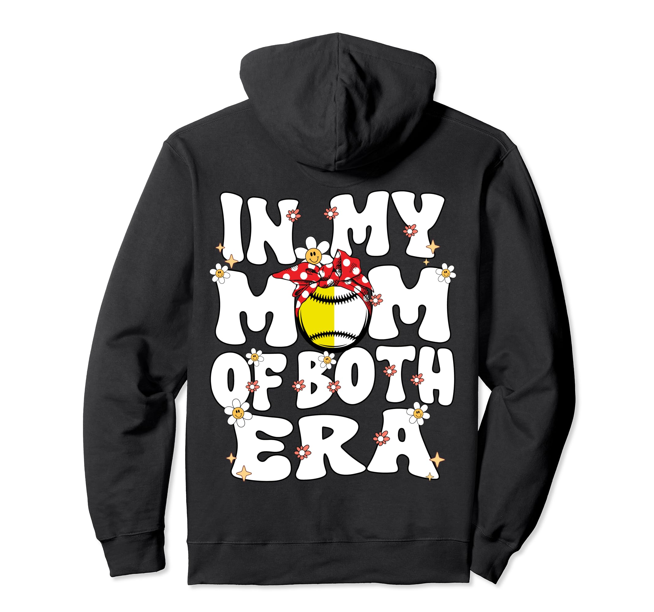 My Mom Both Era Baseball Softball Hoodie - Casual Everyday Wear for Adults - T-Shirt, Sweatshirt, Hoodie