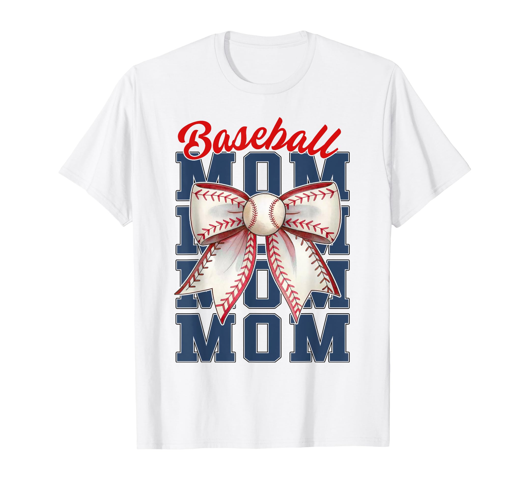 Baseball Mom Mama Coquette Bow Game Day T-Shirt - Trendy Graphic Men Women - T-Shirt, Sweatshirt, Hoodie