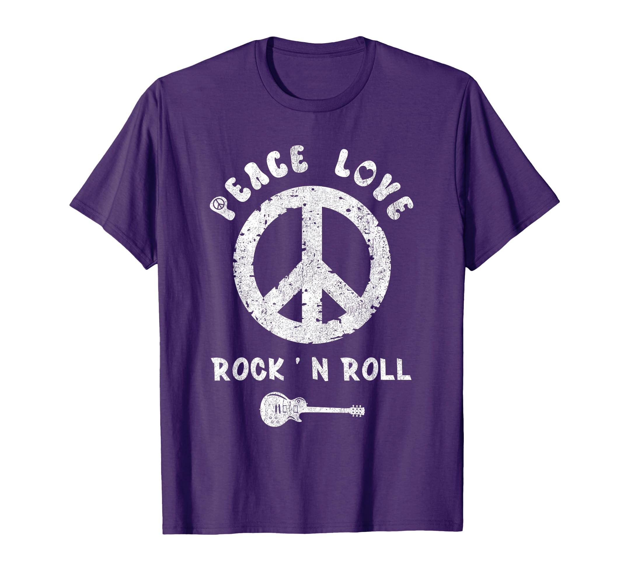 Peace Love Rock N Roll T-Shirt - Unique Graphic Unisex - T-Shirt, Sweatshirt, Hoodie