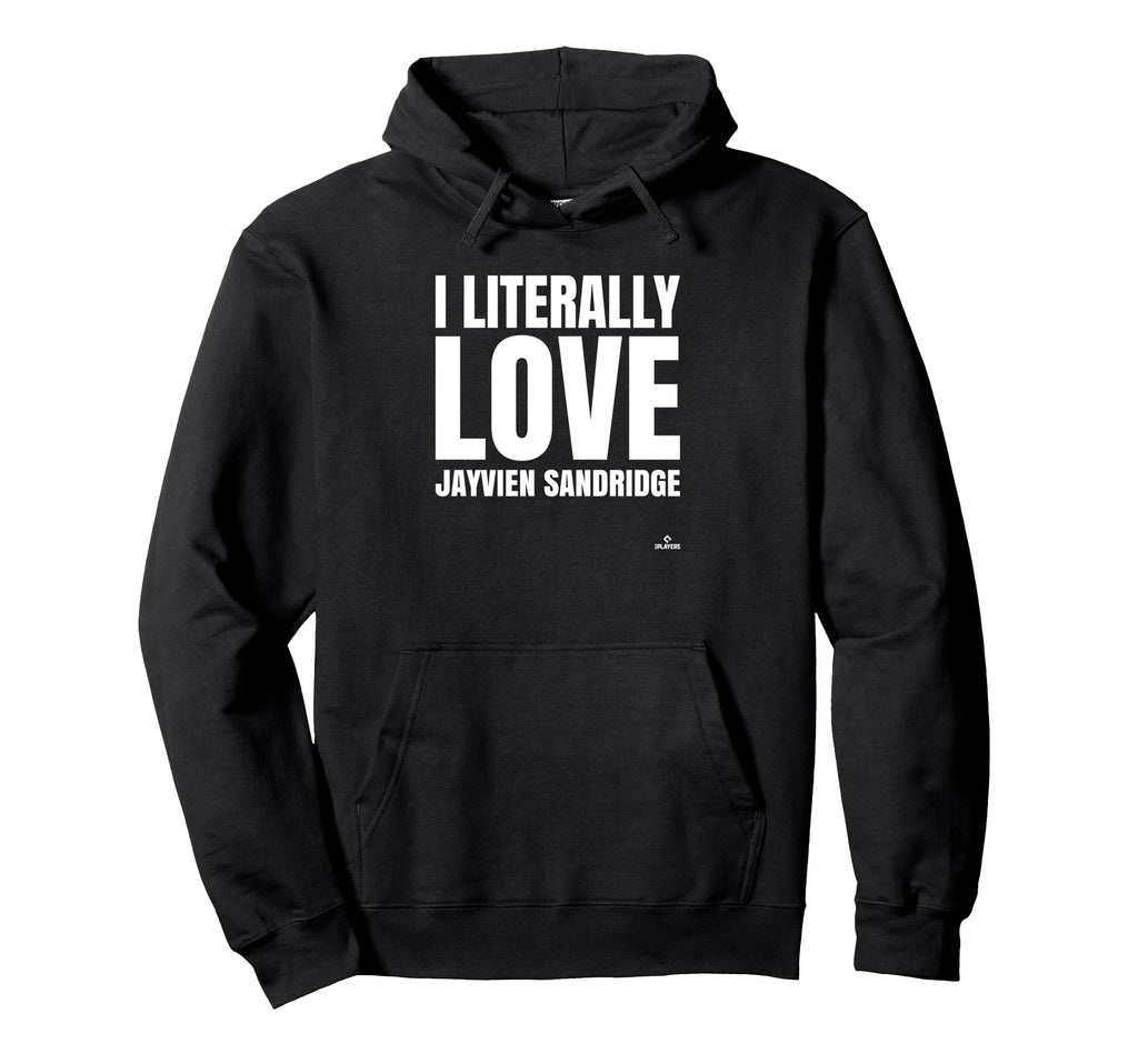 I Literally Love Jayvien Sandridge Hoodie - Minimalist Print for Adults - T-Shirt, Sweatshirt, Hoodie