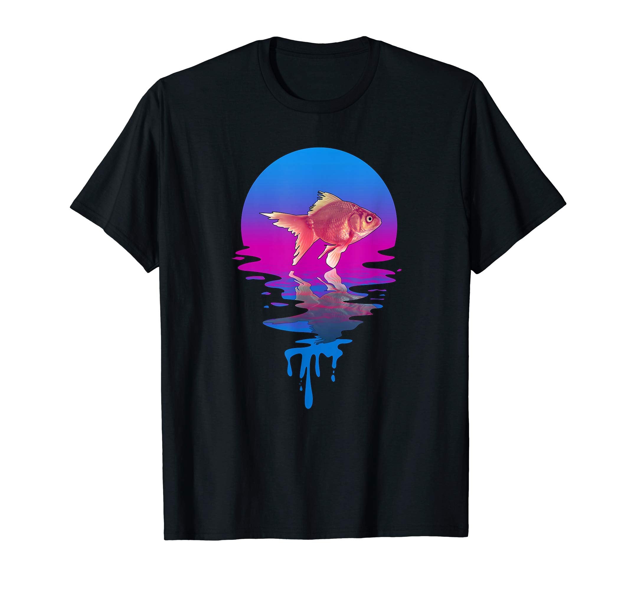 Sunset Goldfish T-Shirt - Fun Novelty Design Unisex - T-Shirt, Sweatshirt, Hoodie
