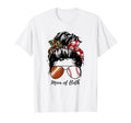 Football Mom Baseball Mom Both Messy T-Shirt - Novelty Apparel for Adults - T-Shirt, Sweatshirt, Hoodie