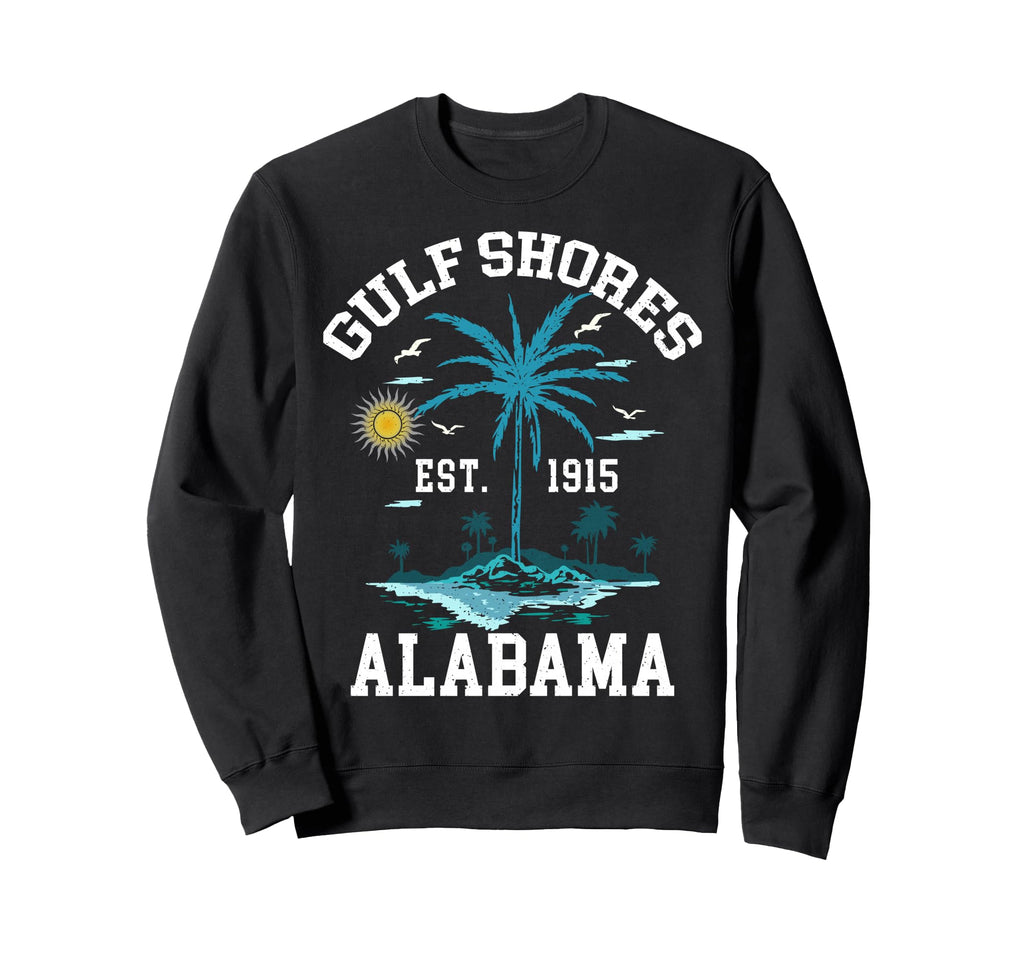 Gulf Shores Beach Alabama Al Sweatshirt - Minimalist Print for Adults - T-Shirt, Sweatshirt, Hoodie