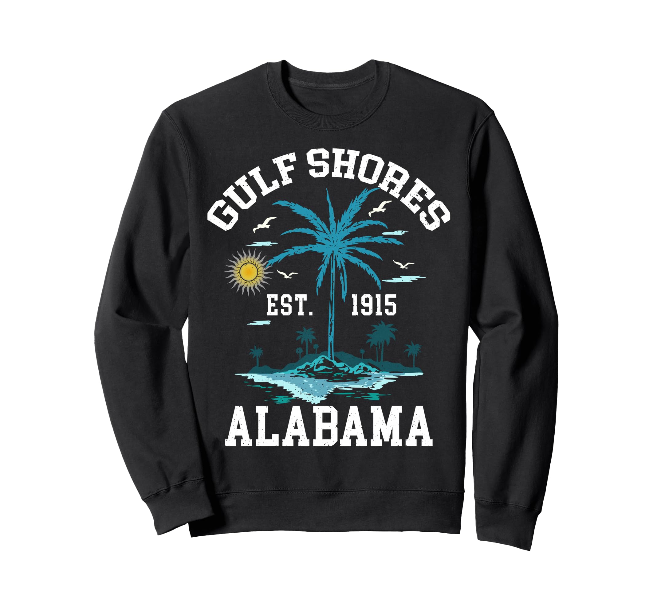 Gulf Shores Beach Alabama Al Sweatshirt - Minimalist Print for Adults - T-Shirt, Sweatshirt, Hoodie
