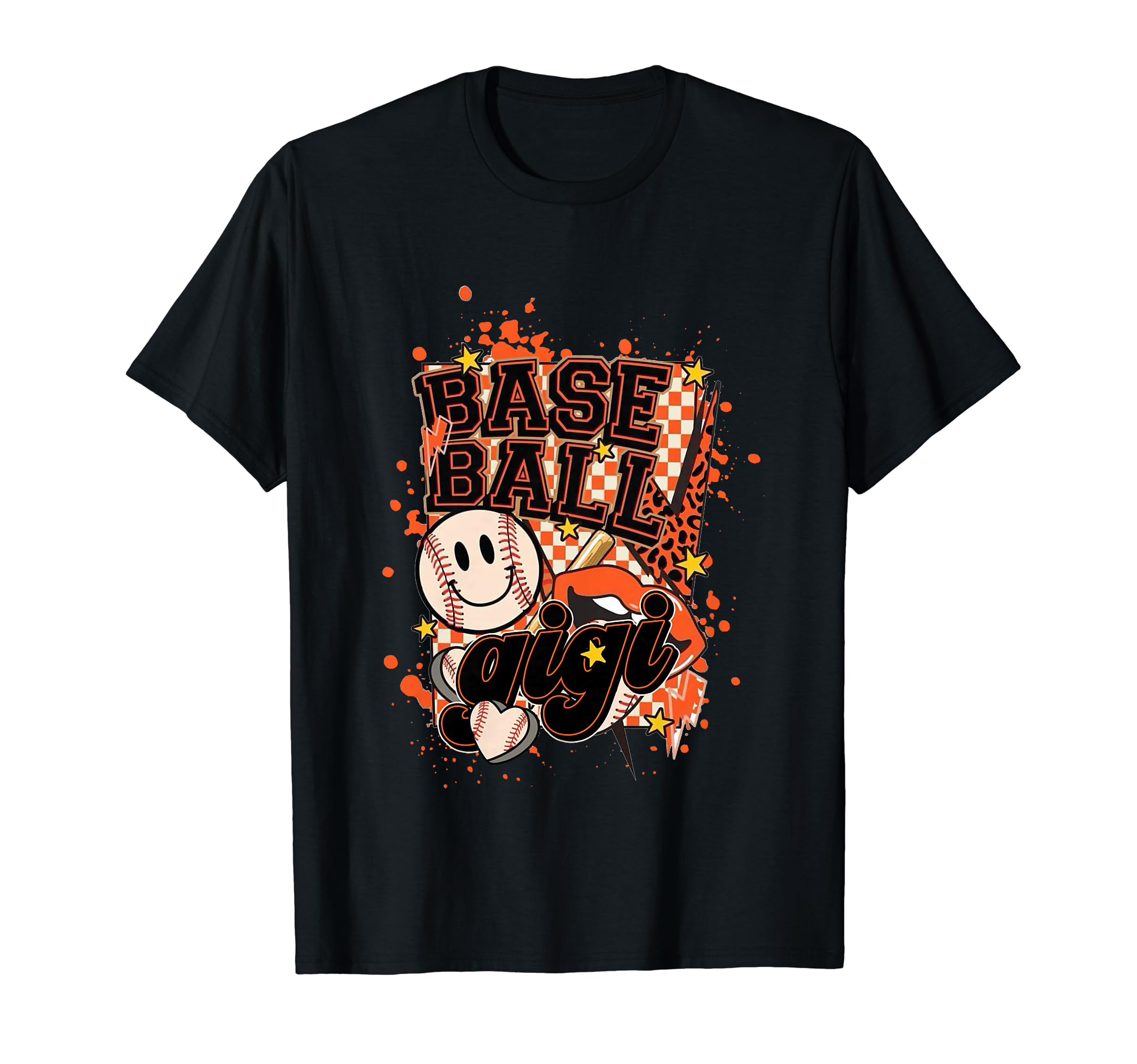 Softball Baseball Gigi Mom Leopard T-Shirt - Streetwear Style Men Women - T-Shirt, Sweatshirt, Hoodie