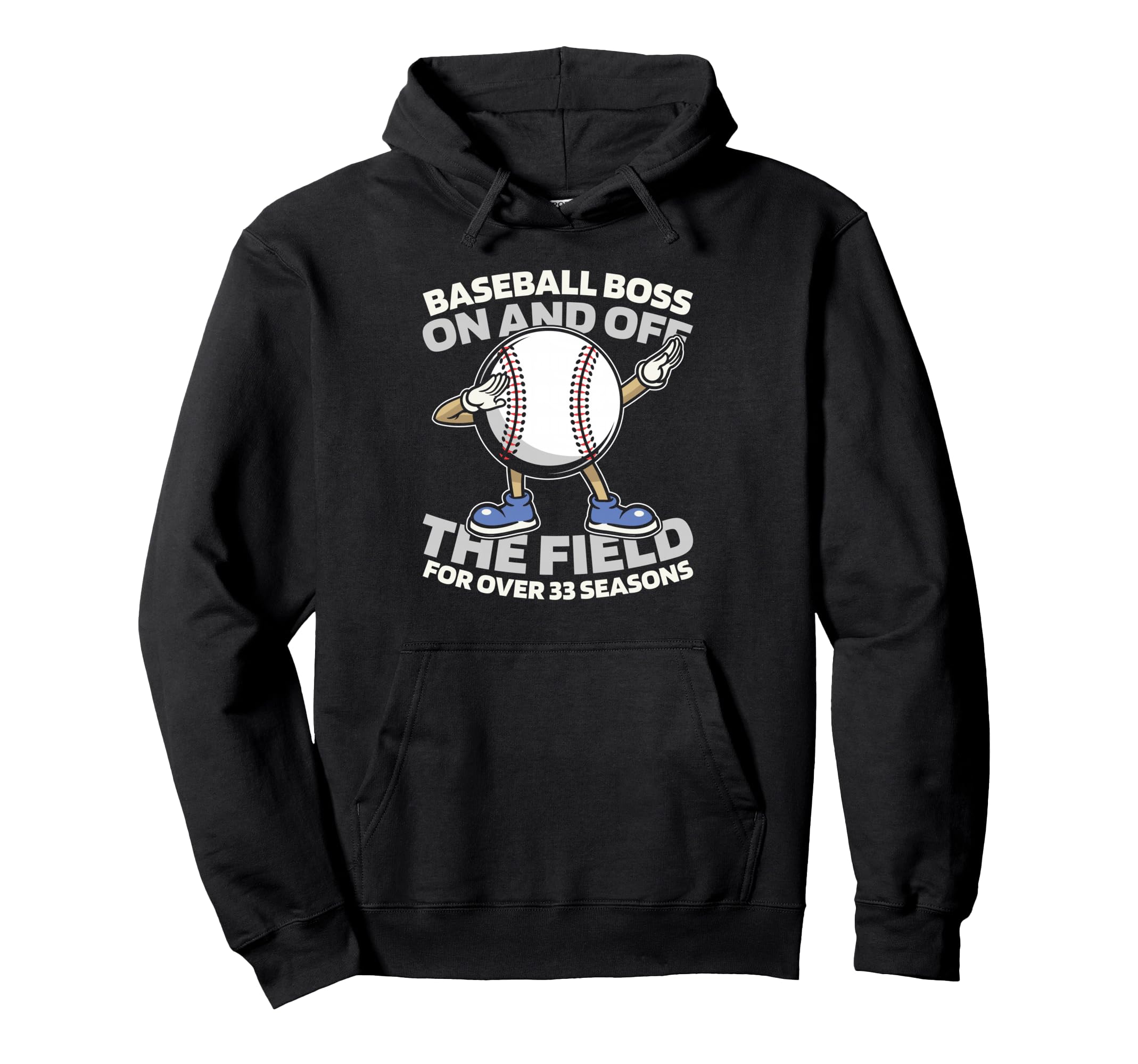 33 Years Old Baseball Player Team Hoodie - Novelty Apparel Men Women - T-Shirt, Sweatshirt, Hoodie