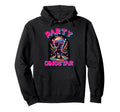 Party Like Dinostar Neon Disco Dinosaur Hoodie - Trendy Graphic for Adults - T-Shirt, Sweatshirt, Hoodie