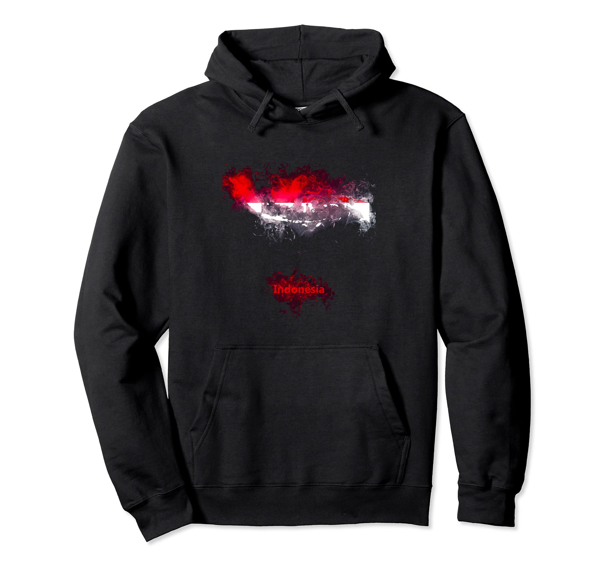Indonesia Flag Distressed Indonesia Map Hoodie - Streetwear Style Men Women - T-Shirt, Sweatshirt, Hoodie