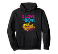 I Love 80S Audio Cassette Tapes Hoodie - Graphic Print Unisex - T-Shirt, Sweatshirt, Hoodie