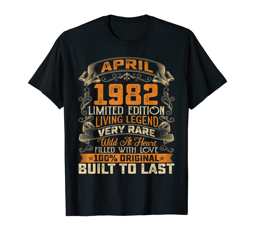 April 1982 Birthday Party Born 1982 T-Shirt - Minimalist Print for Adults - T-Shirt, Sweatshirt, Hoodie