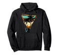 Summer Palm Trees Distressed Triangles Hoodie - Minimalist Print Men Women - T-Shirt, Sweatshirt, Hoodie