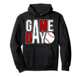 Baseball Game Day Funny Game Day Baseball Hoodie - Trendy Graphic Unisex - T-Shirt, Sweatshirt, Hoodie