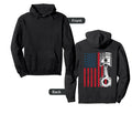 Patriotic American Flag Piston Muscle Hoodie - Streetwear Style Men Women - T-Shirt, Sweatshirt, Hoodie