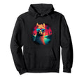 Funny Alpaca Vaporwave Aesthetic Hoodie - Minimalist Print for Adults - T-Shirt, Sweatshirt, Hoodie