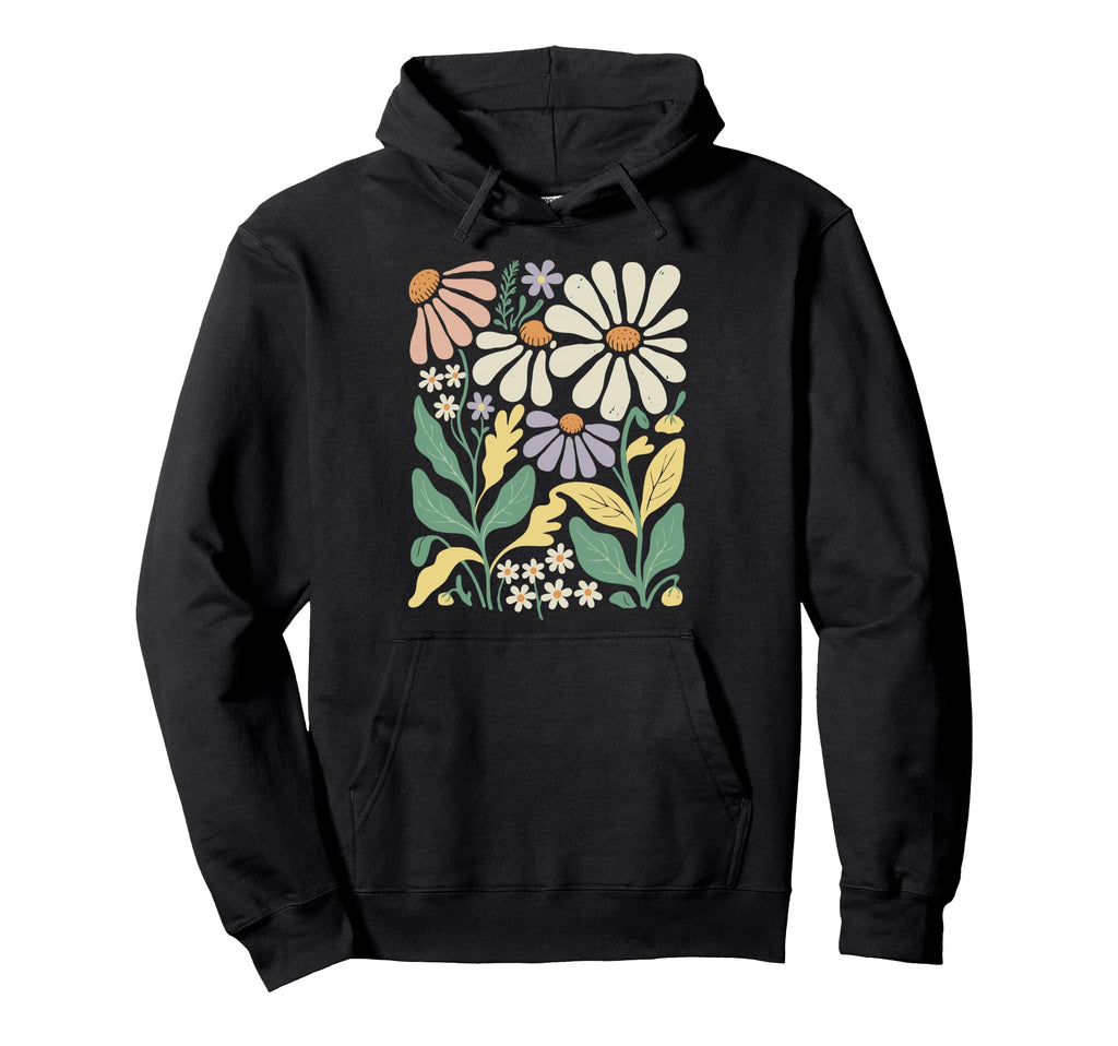 Wildflowers Flowers Pattern Summer Spring Hoodie - Trendy Graphic Unisex - T-Shirt, Sweatshirt, Hoodie