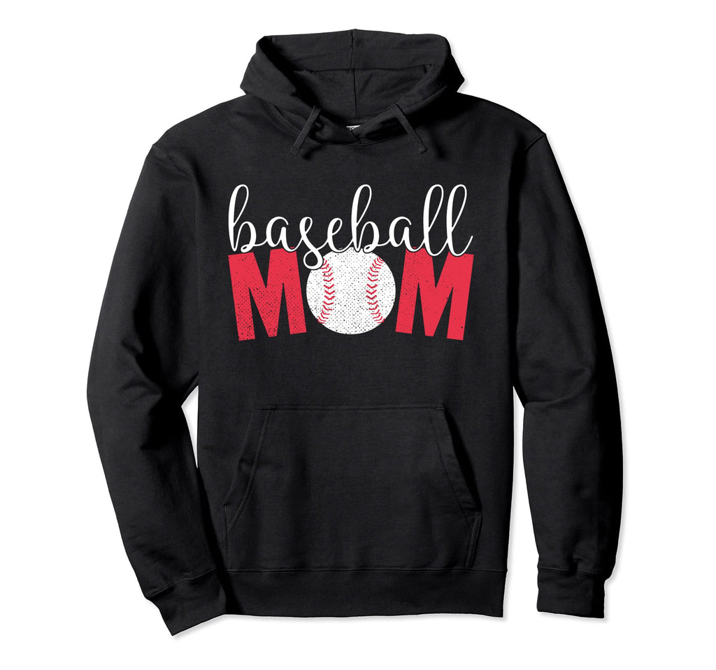 Baseball Mom Hoodie - Novelty Apparel Unisex - T-Shirt, Sweatshirt, Hoodie
