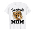 Baseball Mom Leopard Heart Baseball T-Shirt - Aesthetic Graphic for Adults - T-Shirt, Sweatshirt, Hoodie