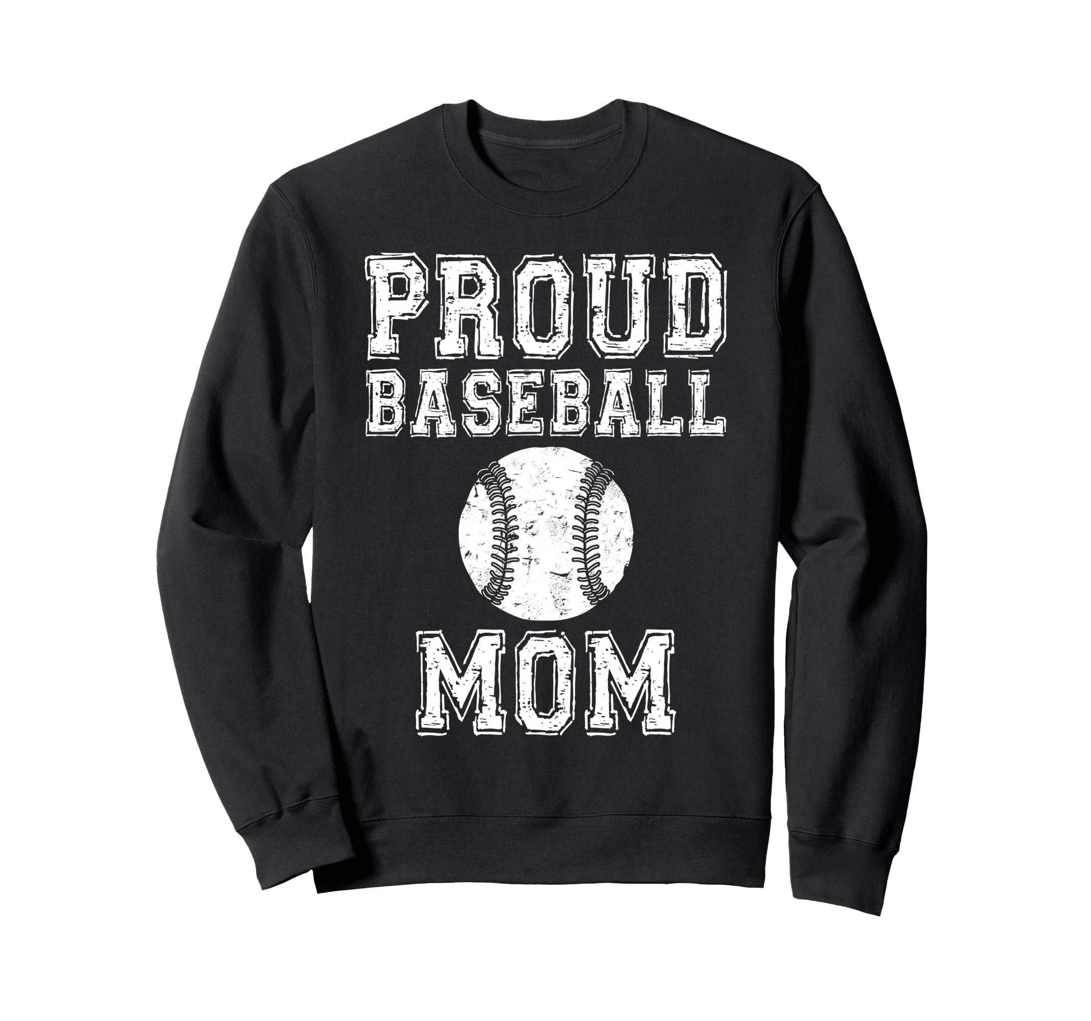 Proud Baseball Mom Game Day Sports Sweatshirt - Custom Art Print Men Women - T-Shirt, Sweatshirt, Hoodie