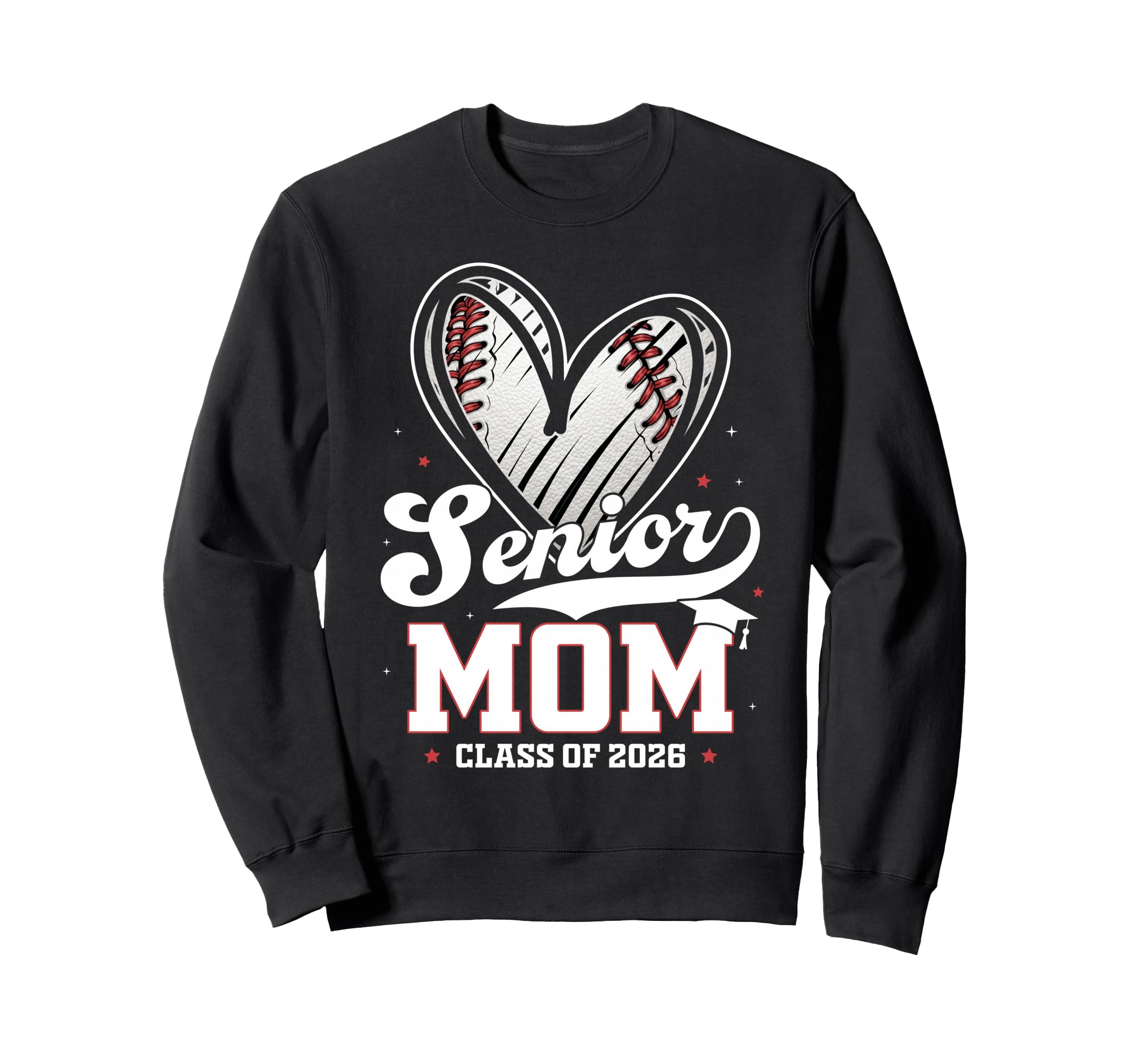 Senior Mom Class 2026 Baseball Sweatshirt - Unique Graphic for Adults - T-Shirt, Sweatshirt, Hoodie