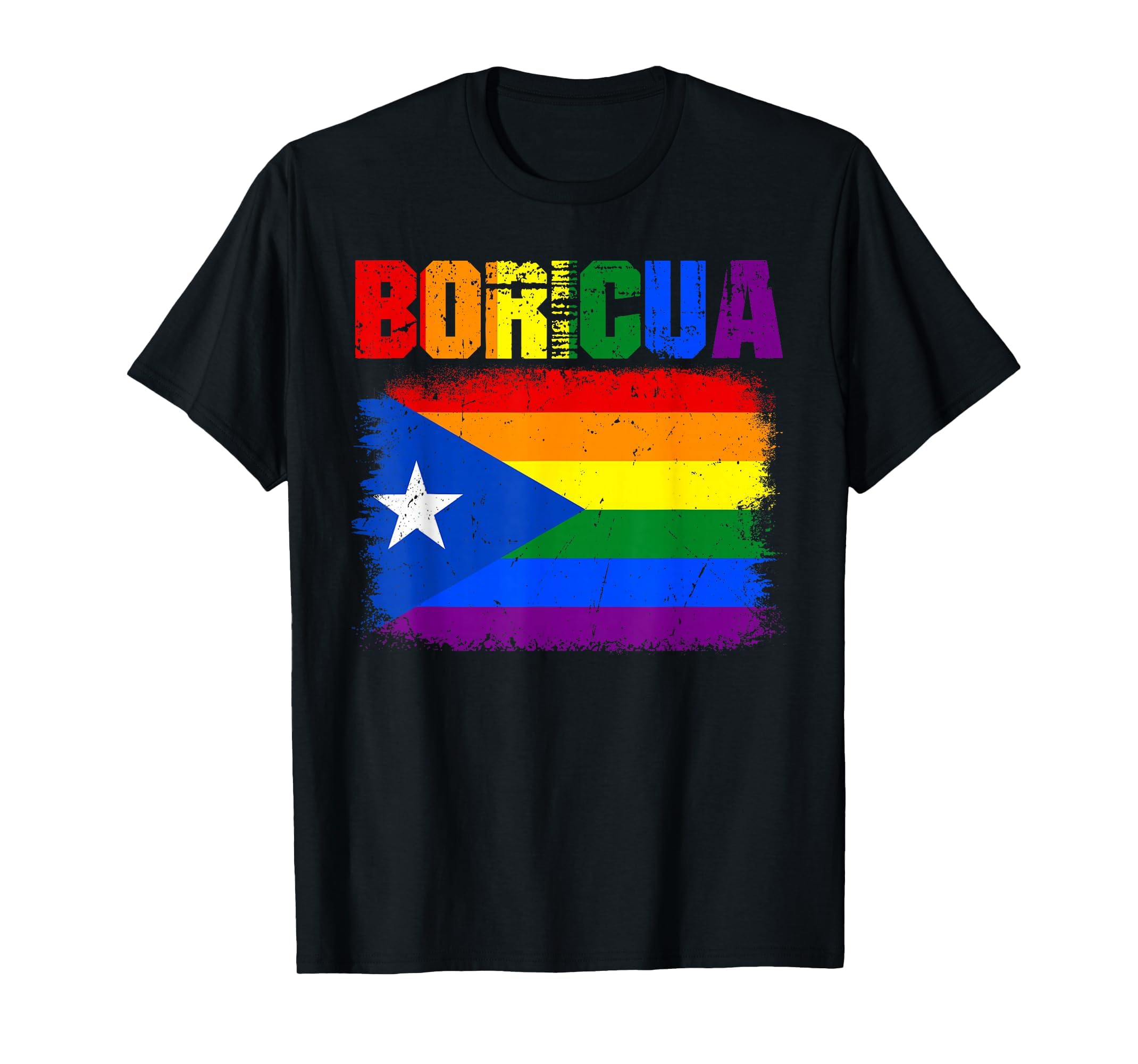 Boricua Gay Lgbtq Pride Ally Puerto T-Shirt - Unique Graphic for Adults - T-Shirt, Sweatshirt, Hoodie