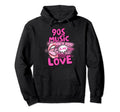 90S Music Is My Love Cassette Tape Hoodie - Graphic Print for Adults - T-Shirt, Sweatshirt, Hoodie