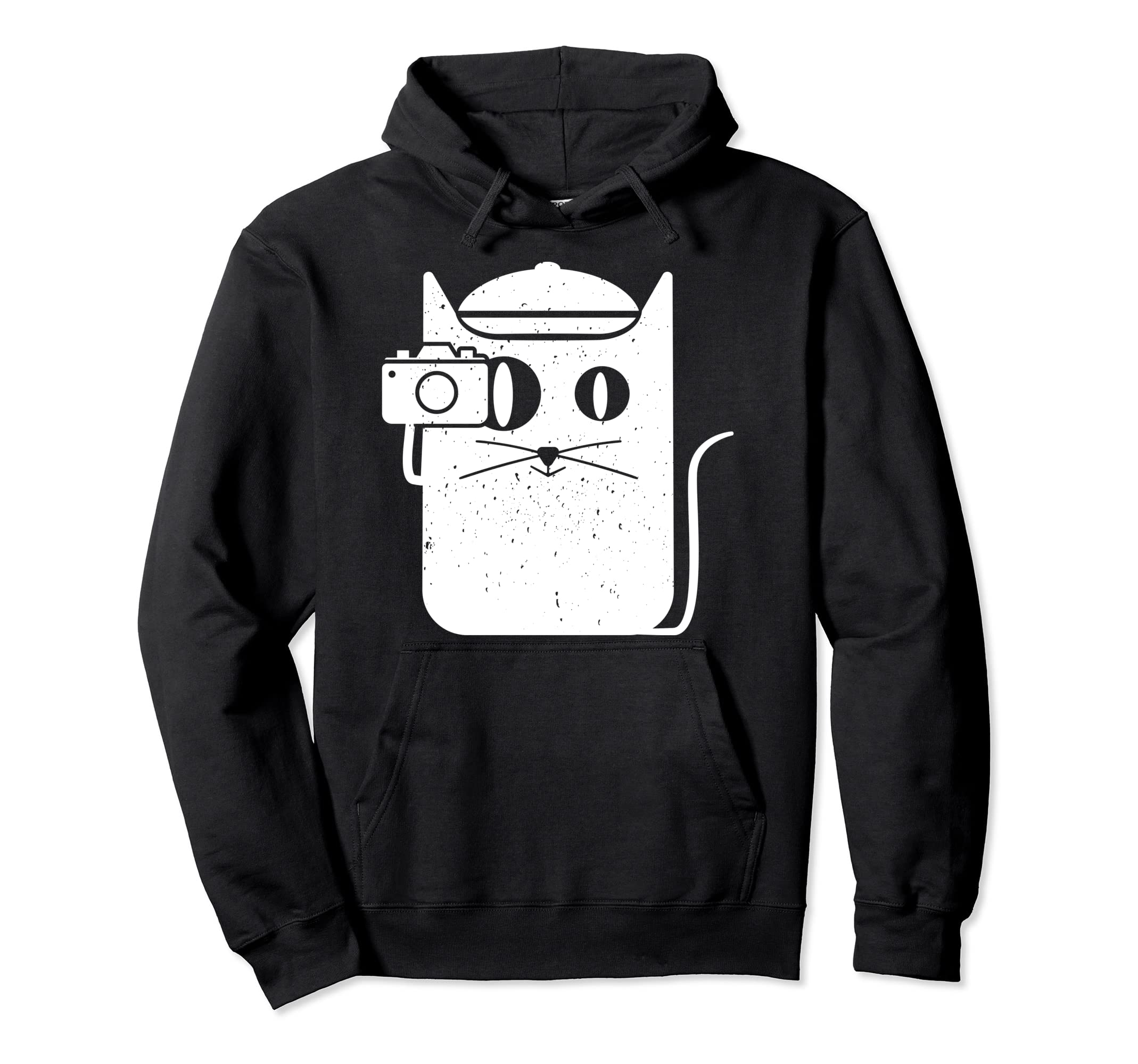 Cat Kitten Camera Photography Hoodie - Custom Art Print Men Women - T-Shirt, Sweatshirt, Hoodie