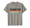 Evanston Stripes T-Shirt - Novelty Apparel Unisex - T-Shirt, Sweatshirt, Hoodie