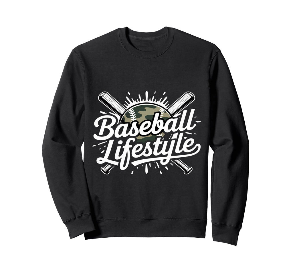 Baseball Lifestyle Bats Game Day Sweatshirt - Custom Art Print Men Women - T-Shirt, Sweatshirt, Hoodie