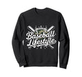 Baseball Lifestyle Bats Game Day Sweatshirt - Custom Art Print Men Women - T-Shirt, Sweatshirt, Hoodie