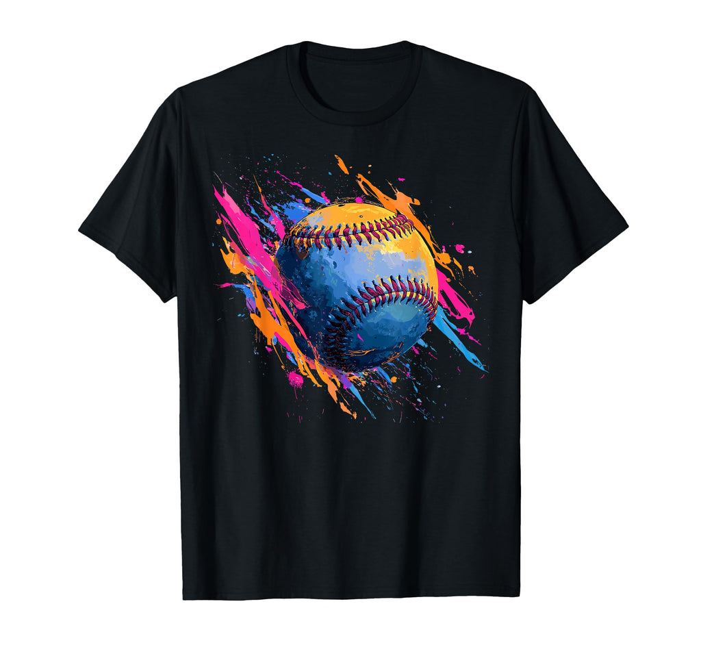 Colorful Baseball Stitch Player T-Shirt - Fun Novelty Design for Adults - T-Shirt, Sweatshirt, Hoodie