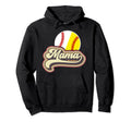 Mama Softball Baseball Mom Baseball Hoodie - Trendy Graphic Men Women - T-Shirt, Sweatshirt, Hoodie