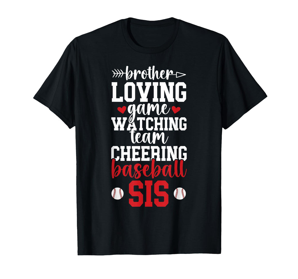 Baseball Sis Baseball Sister T-Shirt - Aesthetic Graphic for Adults - T-Shirt, Sweatshirt, Hoodie