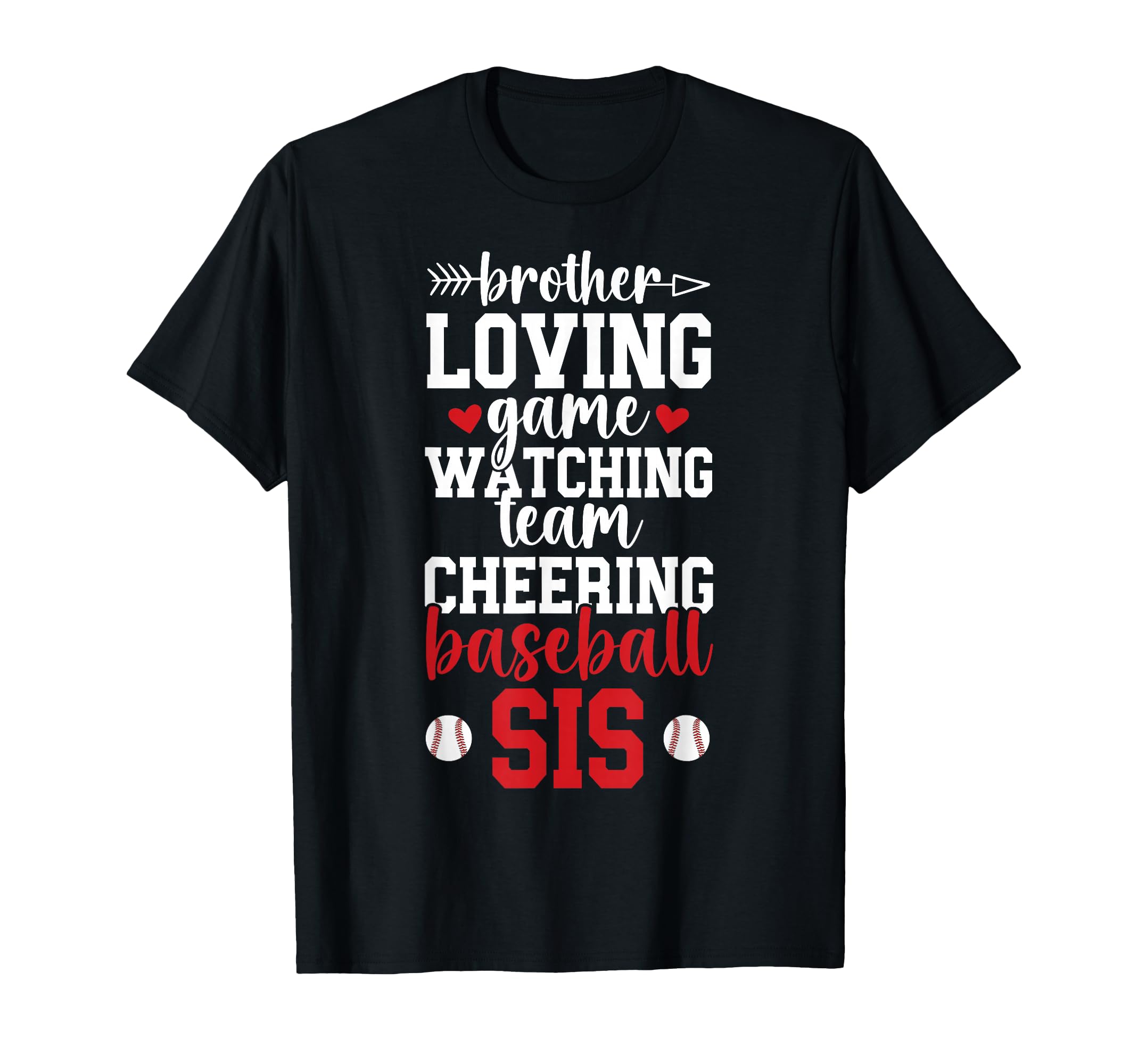 Baseball Sis Baseball Sister T-Shirt - Aesthetic Graphic for Adults - T-Shirt, Sweatshirt, Hoodie