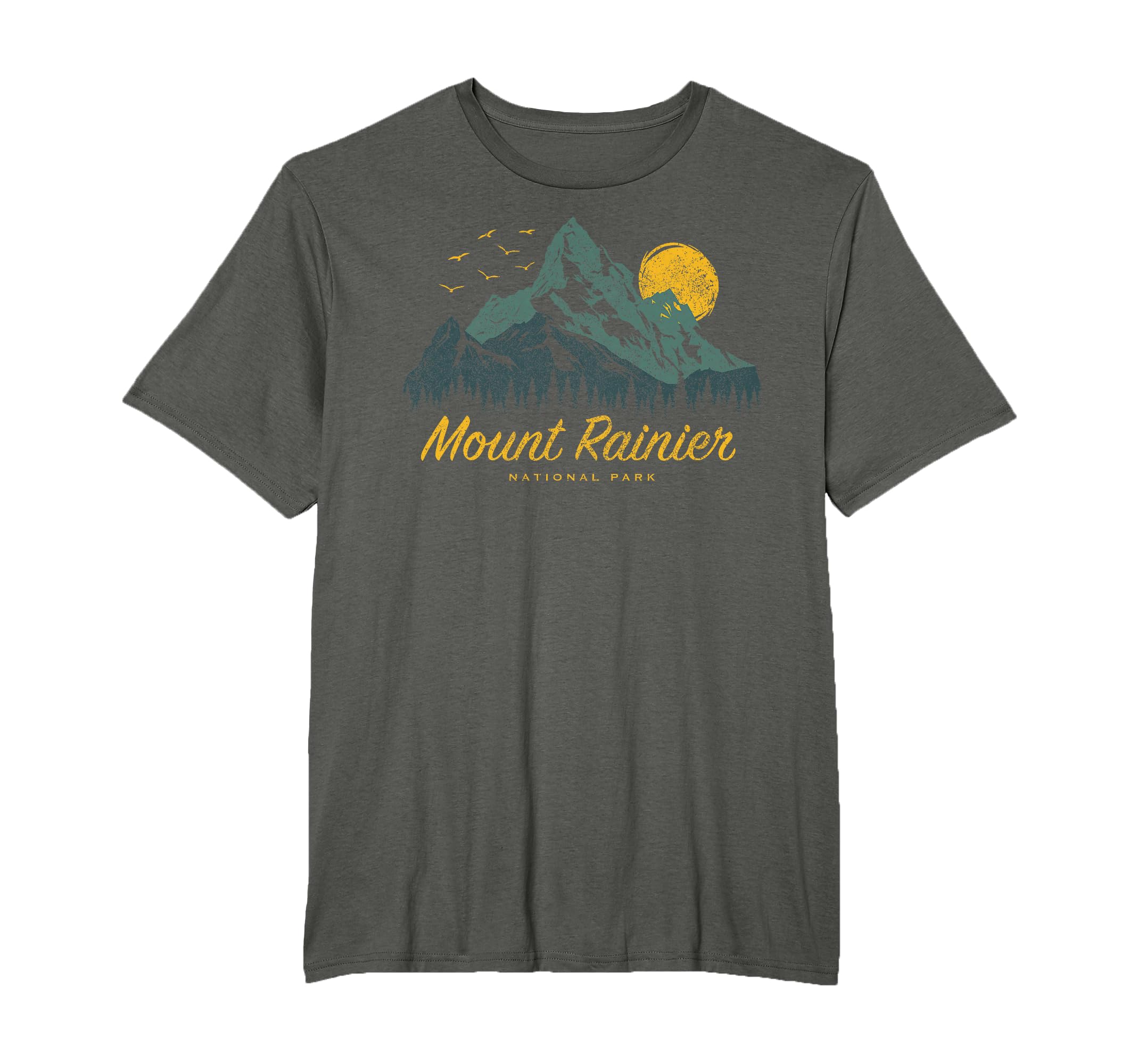 Mount Rainier National Park Us Mount T-Shirt - Minimalist Print Men Women - T-Shirt, Sweatshirt, Hoodie