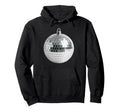 Silver Disco Ball Minimal Dancecore Hoodie - Custom Art Print Men Women - T-Shirt, Sweatshirt, Hoodie