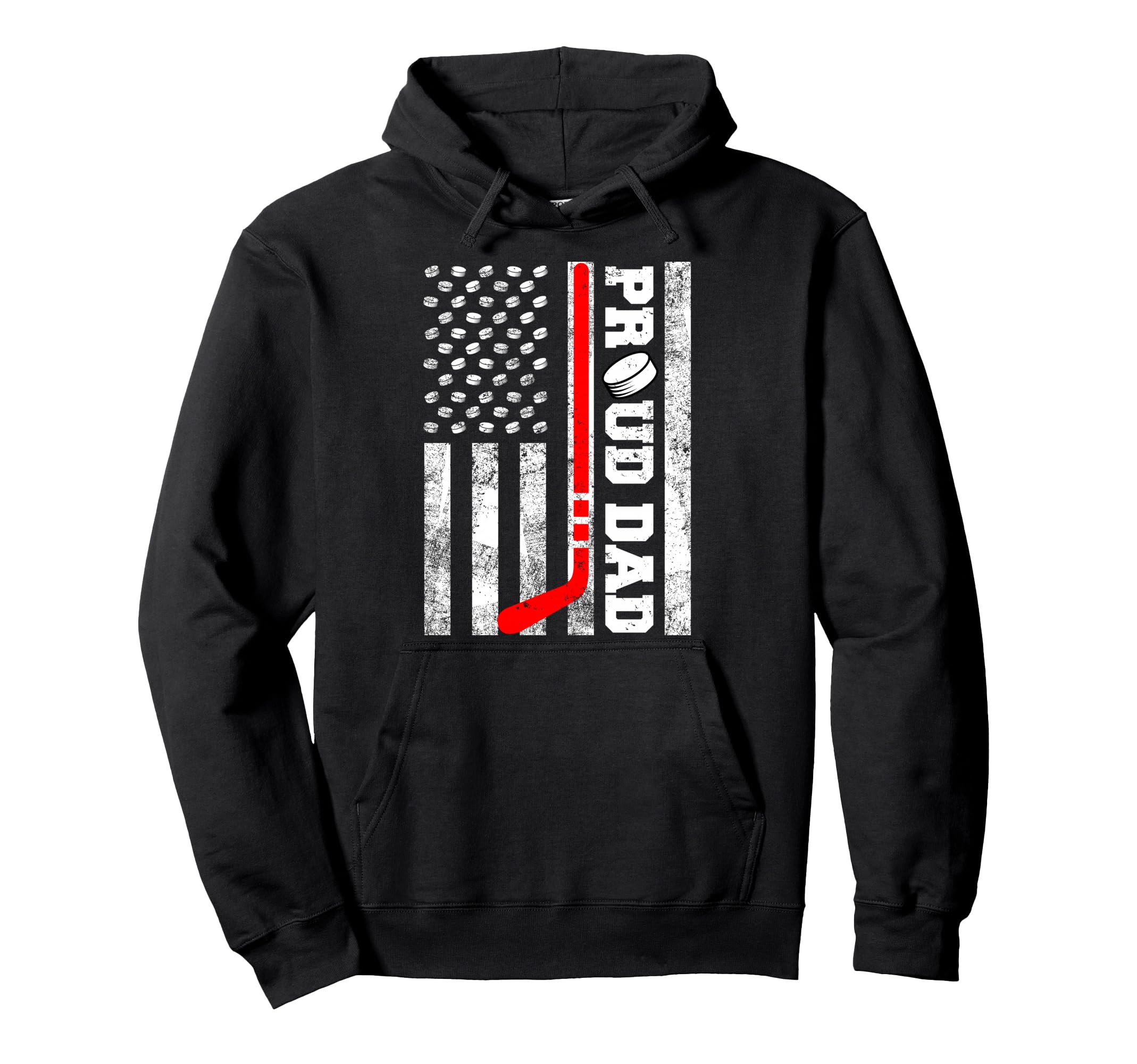 Proud Dad American Distressed Flag Hoodie - Streetwear Style Men Women - T-Shirt, Sweatshirt, Hoodie