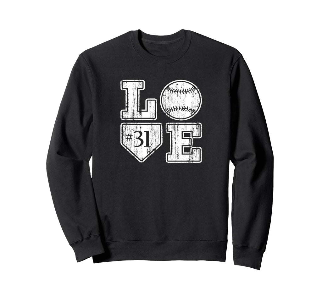Love Baseball Softball Mom Sweatshirt - Minimalist Print Men Women - T-Shirt, Sweatshirt, Hoodie