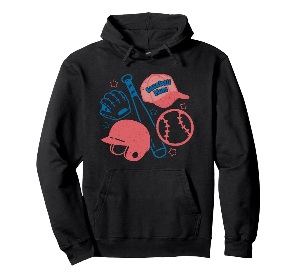 Baseball Mom Doodle Hoodie - Streetwear Style Men Women - T-Shirt, Sweatshirt, Hoodie
