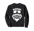Distressed Resting Beard Face Sweatshirt - Aesthetic Graphic for Adults - T-Shirt, Sweatshirt, Hoodie