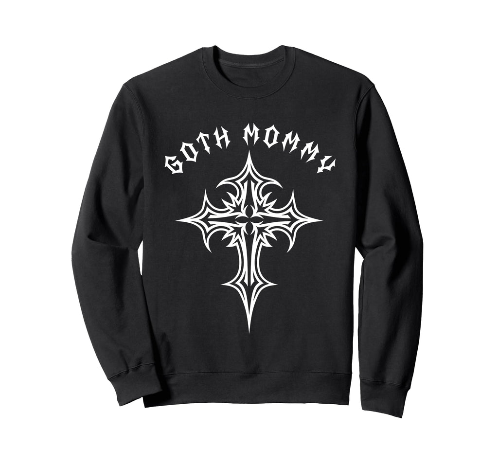 Goth Mommy Gothic Cross Y2K Sweatshirt - Aesthetic Graphic Men Women - T-Shirt, Sweatshirt, Hoodie