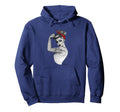 Power Pin Up Rosie Riveter Art Hoodie - Graphic Print Men Women - T-Shirt, Sweatshirt, Hoodie