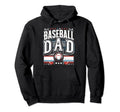 Baseball Dad Fathers Day Hoodie - Novelty Apparel Men Women - T-Shirt, Sweatshirt, Hoodie